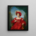 Portrait der Prinzessin Augusta von Hessen-Kassel - Friedrich Bury — gerahmtes Bild an der Wand