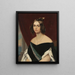 Portrait of D. Amélia de Beauharnais - Friedrich Drück — gerahmtes Bild an der Wand