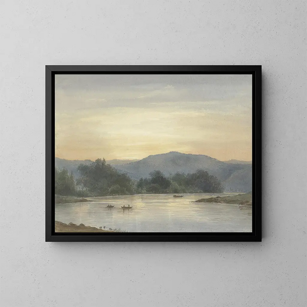 Das Hand in der Nähe von Kleinheubach - Friedrich Ernst Morgenstern — gerahmtes Bild an der Wand