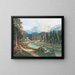 Ein Motiv der Salzburger Landschaft - Friedrich Frank — gerahmtes Bild an der Wand