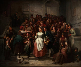 Nach der Lotterieziehung - Friedrich Friedländer — Ansicht des Kunstwerks