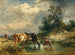 Kühe in der Nähe einer Tränke - Friedrich Gauermann — Ansicht des Kunstwerks