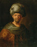 Ein Mann mit Bart im orientalischen Anzug - Friedrich Hartmann Barisien — Ansicht des Kunstwerks