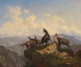 Chamois im Karwendel - Friedrich Hohe — Ansicht des Kunstwerks