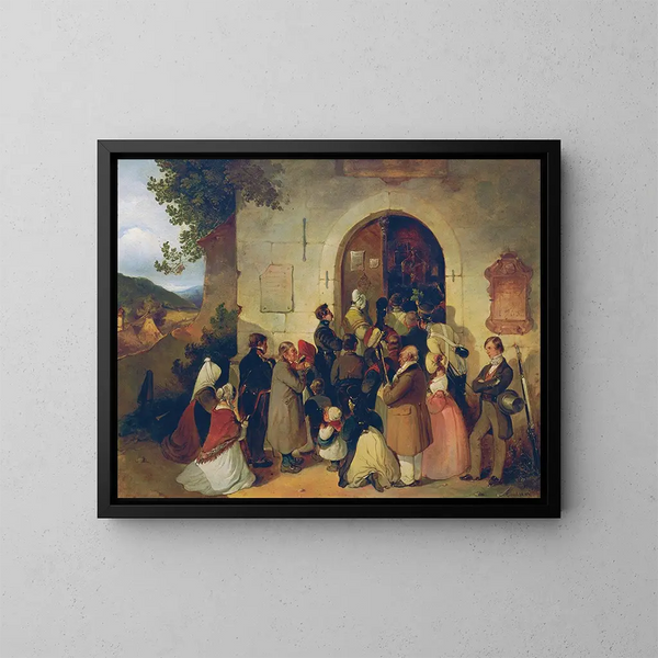 Pèlerin - Friedrich Johann Treml — gerahmtes Bild an der Wand