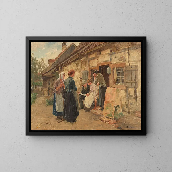 La lettre d'Amérique II - Friedrich Kallmorgen — gerahmtes Bild an der Wand