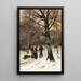 Winterwald - Friedrich Kallmorgen — gerahmtes Bild an der Wand