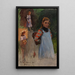 Studie von Kindern - Friedrich Kallmorgen — gerahmtes Bild an der Wand