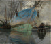 Bateaux dans le port d'Amsterdam - Friedrich Kallmorgen — Ansicht des Kunstwerks