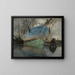 Bateaux dans le port d'Amsterdam - Friedrich Kallmorgen — gerahmtes Bild an der Wand