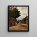 Rue estivale du village - Friedrich Kallmorgen — gerahmtes Bild an der Wand