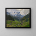 Die Raumnzach-Tal - Friedrich Kallmorgen — gerahmtes Bild an der Wand
