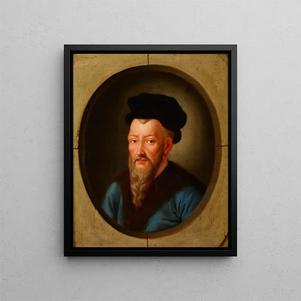 Friedrich Kloss - Portrait of Jan Herburt ca 15241577 Castellan of Sanok Starost of Przemyl Secretary of King Sigismund Augustus.webp