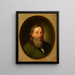 Portrait von Stanisław Orzechowski 1513-1566 Wappen von Oksza Kanoniker von Przemyśl Religions- und Politikschriftsteller - Friedrich Kloss — gerahmtes Bild an der Wand