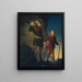 Der Rettung von Kaiser Maximilian I. vom Martinswand - Friedrich Krepp — gerahmtes Bild an der Wand