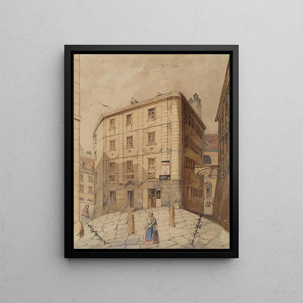 Friedrich Leibold - Der Weg zur Fischerstiege beziehungsweise zur SalzgriesKaserne in Wien.webp