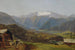 Ansicht von der Hütteneckalm auf den Hallstätter See und den Dachstein - Friedrich Loos — Ansicht des Kunstwerks