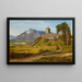 Das Wachhaus und der Turm von Joseph auf dem Mönchsberg in Salzburg - Friedrich Loos — gerahmtes Bild an der Wand