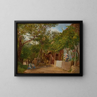 Motiv von Oberschtzen - Friedrich Loos — gerahmtes Bild an der Wand