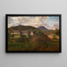 Landschaft Salzburger mit Bauernhof - Friedrich Loos — gerahmtes Bild an der Wand