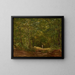 Spaziergänger in einer Waldlandschaft - Friedrich Loos — gerahmtes Bild an der Wand