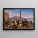 L'improvisateur auf dem Kai von Neapel - Friedrich Mosbrugger — gerahmtes Bild an der Wand