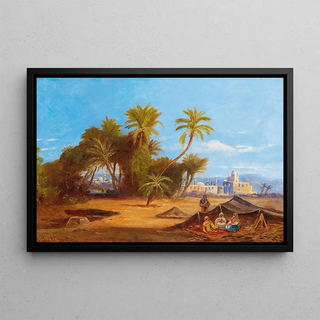 Friedrich Perlberg - Palm Woodland near Cairo.webp