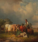 Ein Futtertrog um Mittag - Friedrich Voltz — Ansicht des Kunstwerks