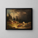 Sturm in den Bergen - Friedrich Voltz — gerahmtes Bild an der Wand