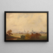 Landschaft im Herbst in Holland - Friedrich Voltz — gerahmtes Bild an der Wand