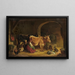 In der Scheune - Friedrich Voltz — gerahmtes Bild an der Wand
