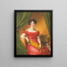 Portrait von Gabriele von Blow - Friedrich Wilhelm Herdt — gerahmtes Bild an der Wand
