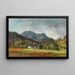 Ansicht auf den Sandling von Altaussee - Friedrich Zeller — gerahmtes Bild an der Wand