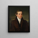 Portrait des Dr. Stephan Schroff - Friedrich von Amerling — gerahmtes Bild an der Wand