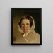 Portrait einer Dame - Friedrich von Amerling — gerahmtes Bild an der Wand