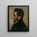Der Maler Friedrich Gauermann - Friedrich von Amerling — gerahmtes Bild an der Wand