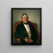 Johann Nepomuk Reithoffer 1781-1872, der Gründer der österreichischen Gummiindustrie - Friedrich von Amerling — gerahmtes Bild an der Wand
