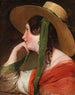 Mädchen mit Strohhut - Friedrich von Amerling — Ansicht des Kunstwerks