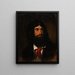 Portrait eines römischen Bauern - Friedrich von Amerling — gerahmtes Bild an der Wand