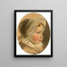 Portrait einer jungen Frau (Case Conflict) - Friedrich von Amerling — gerahmtes Bild an der Wand