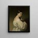 Portrait einer jungen Frau - Friedrich von Amerling — gerahmtes Bild an der Wand