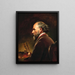 Selbstporträt - Friedrich von Amerling — gerahmtes Bild an der Wand