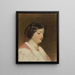 Studie von Mademoiselle von Heintl - Friedrich von Amerling — gerahmtes Bild an der Wand