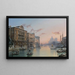 Winteransicht des Großen Kanals, Venedig, vom Palazzo Cavalli-Franchetti zur Santa Maria della Salute - Friedrich von Nerly — gerahmtes Bild an der Wand