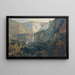 Die Wasserfälle von Terni - Friedrich von Nerly — gerahmtes Bild an der Wand