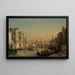 Le Grand Canal à Venise avec vue sur Santa Maria della Salute - Friedrich von Nerly — gerahmtes Bild an der Wand