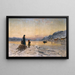 Wintertag am Fjord - Frithjof Smith-Hald — gerahmtes Bild an der Wand