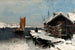 Winterlandschaftsszene - Frithjof Smith-Hald — Ansicht des Kunstwerks