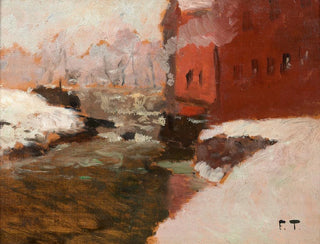 Die rote Fabrik - Frits Thaulow — Ansicht des Kunstwerks