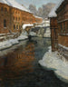 D'Akerselven-Gemälde - Frits Thaulow — Ansicht des Kunstwerks